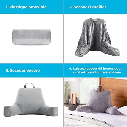 Vue 4 de Linenspa Oreiller De Lecture