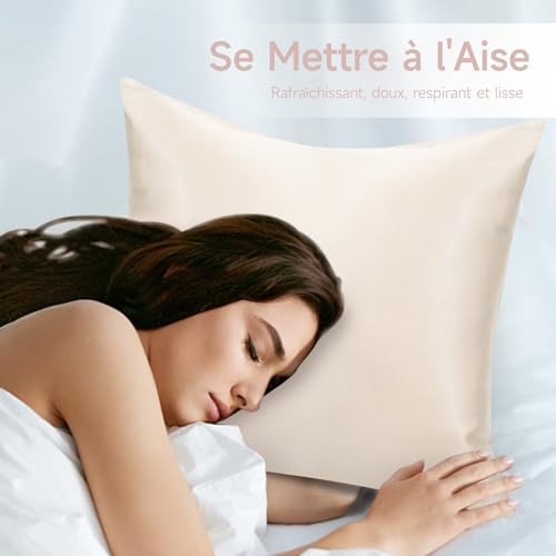 Vue 4 de Taie Oreiller Satin