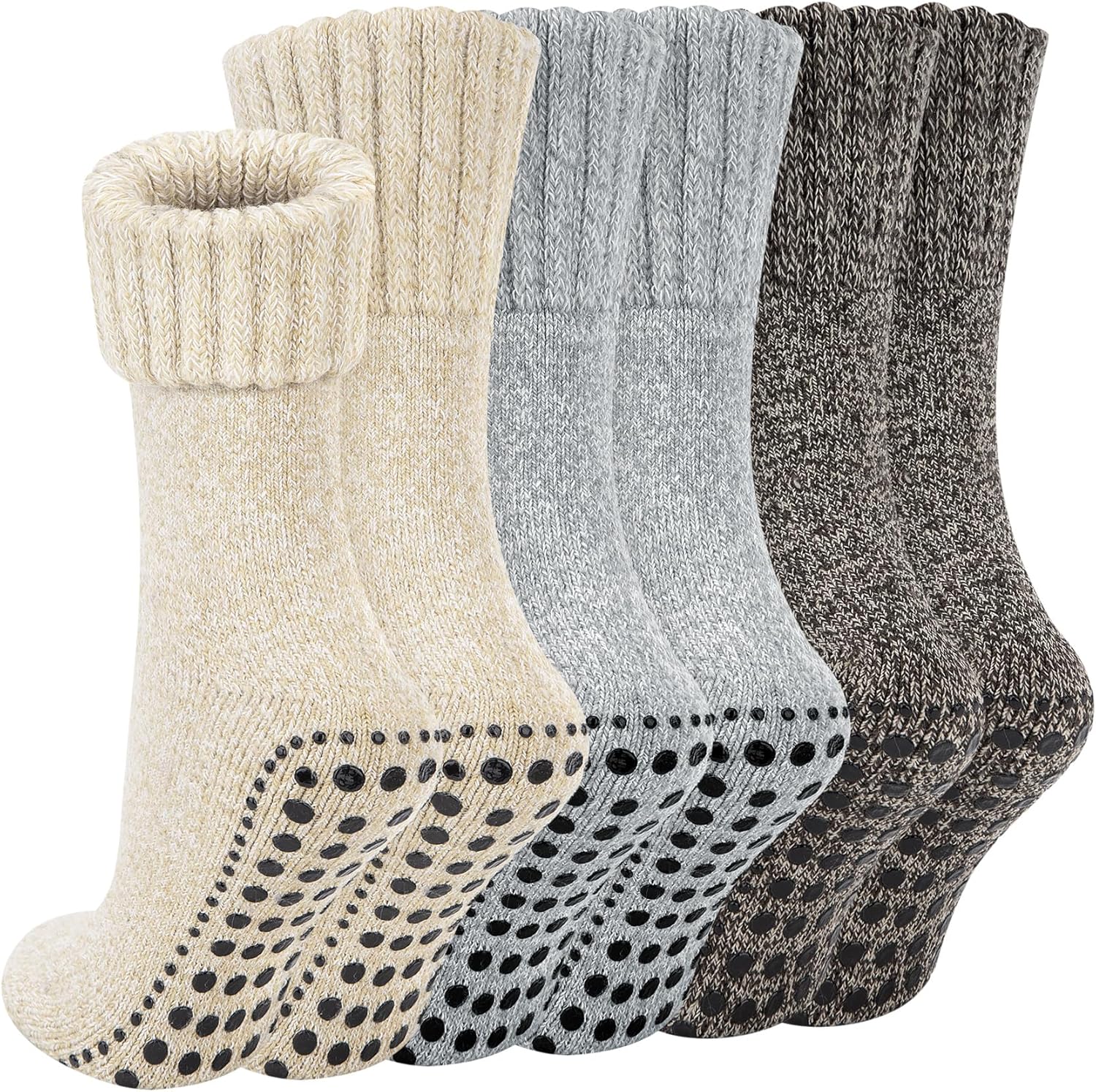 Chaussettes Antiderapantes Paires Elegant