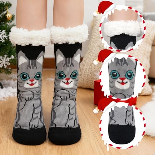 Vue 4 de Chaussettes Chaussons Femme Hiver