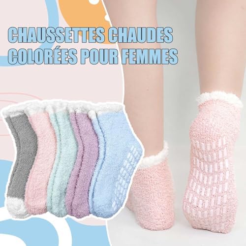 Vue 6 de Chaussettes Hiver Antiderapantes Pour