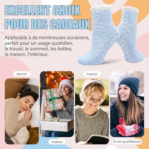 Vue 7 de Chaussettes Hiver Antiderapantes Pour