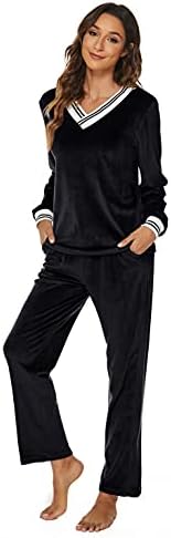 Vue 2 de Velours Survetements Femme Ensemble