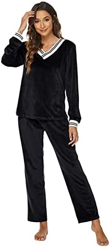 Vue 4 de Velours Survetements Femme Ensemble