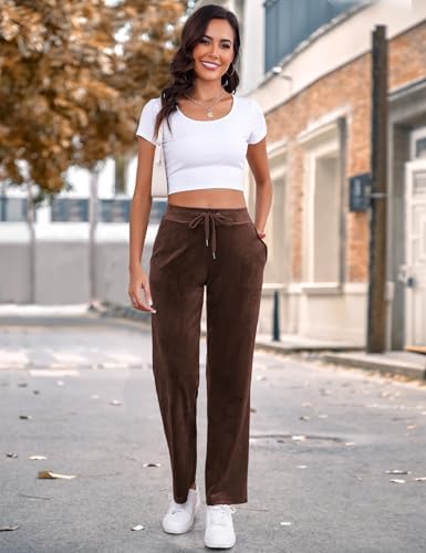 Vue 4 de Pantalon En Velours Pour