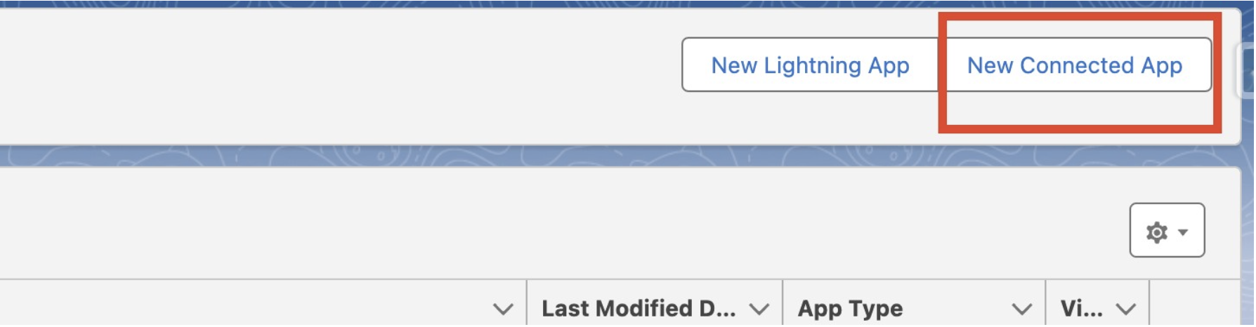 Creating a new connected app in Salesforce Setup
