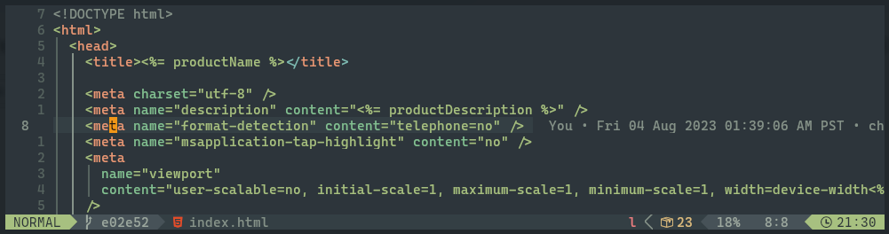 Keeping Hands on the Keyboard with Modal Editing