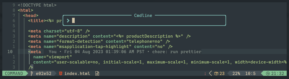 Keeping Hands on the Keyboard with Modal Editing