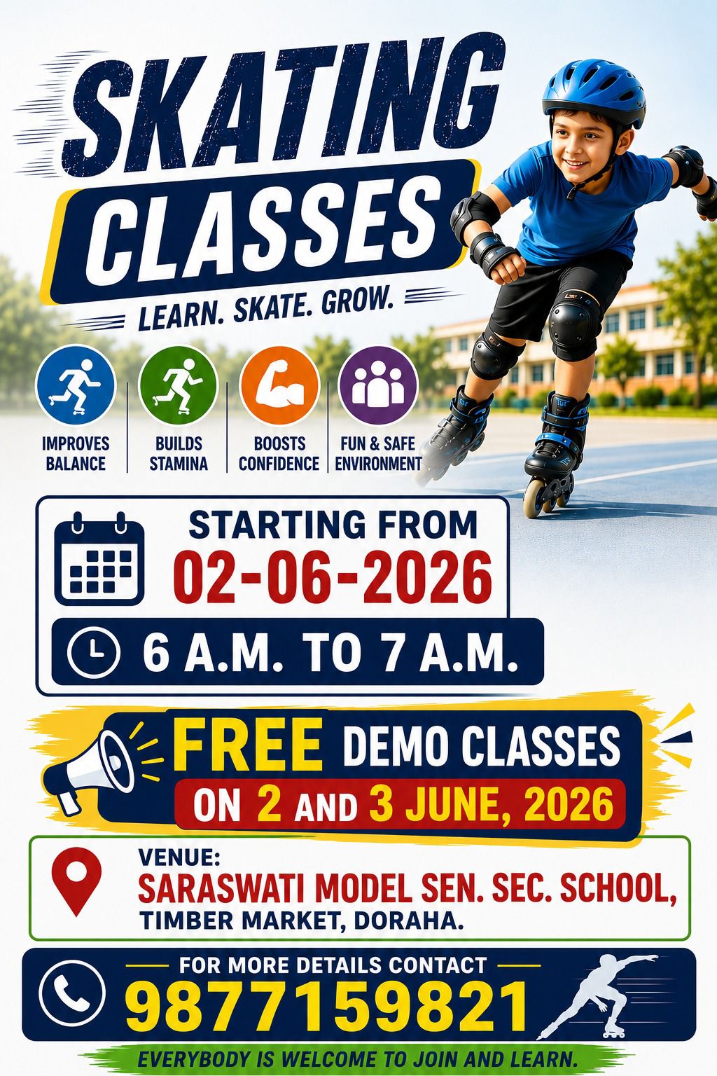 Skating Classes 2026 - Click to Register