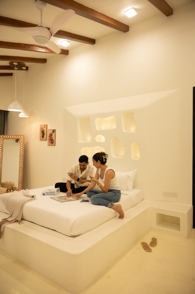 Luxury suite interior bedroom styling