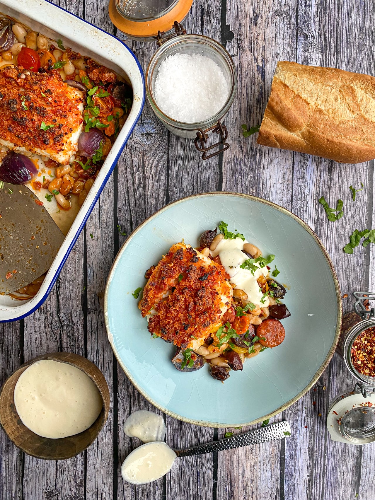 Cod & Chorizo Bake