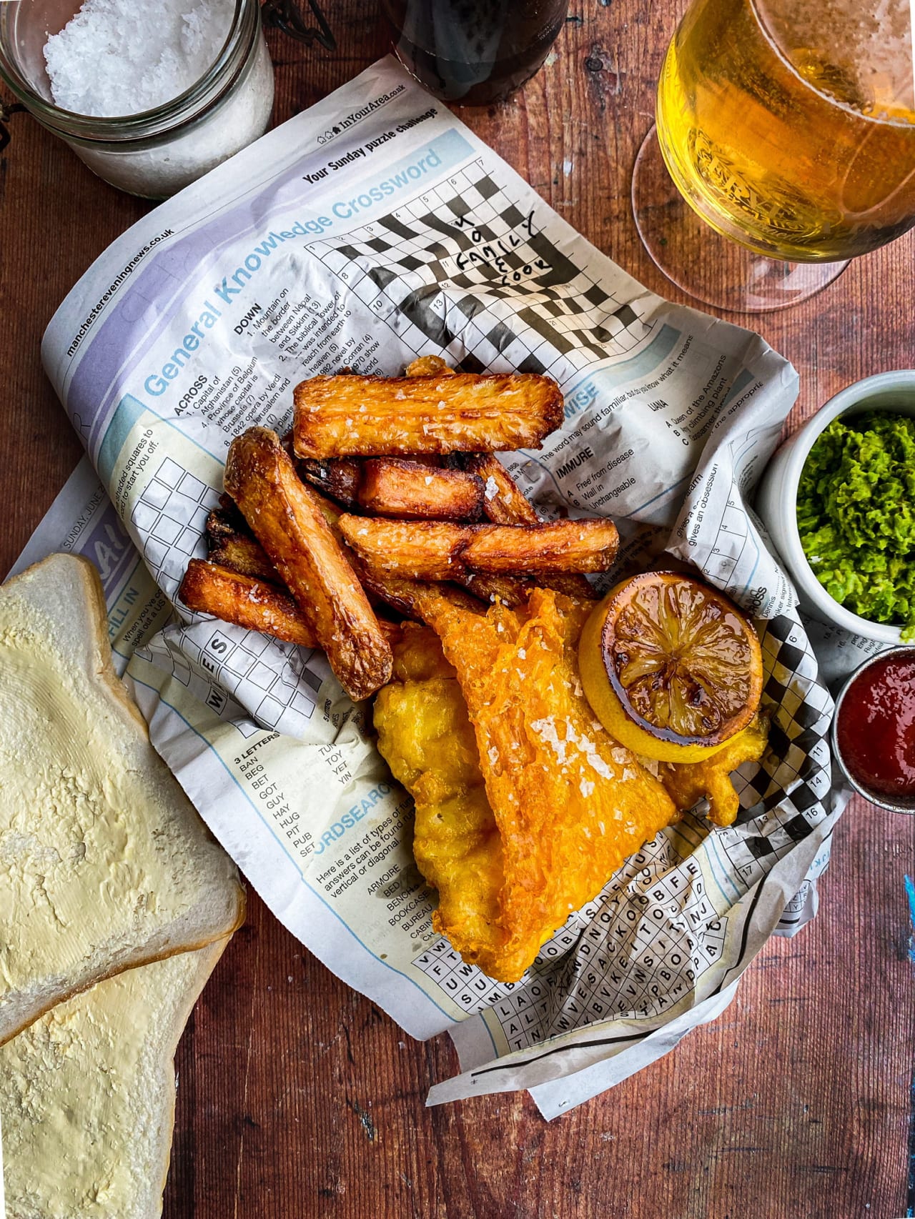 Fish, Chips & Minty Peas