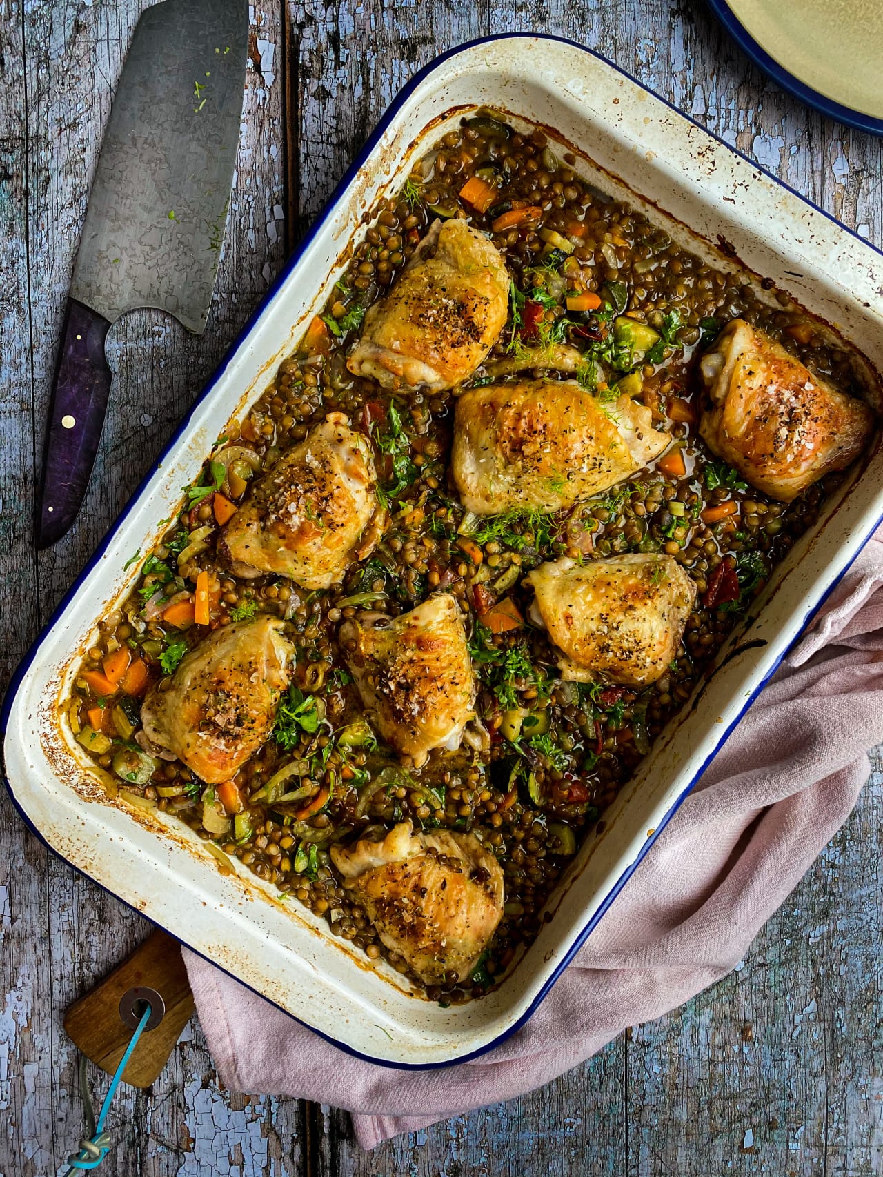Chicken & Lentil Traybake