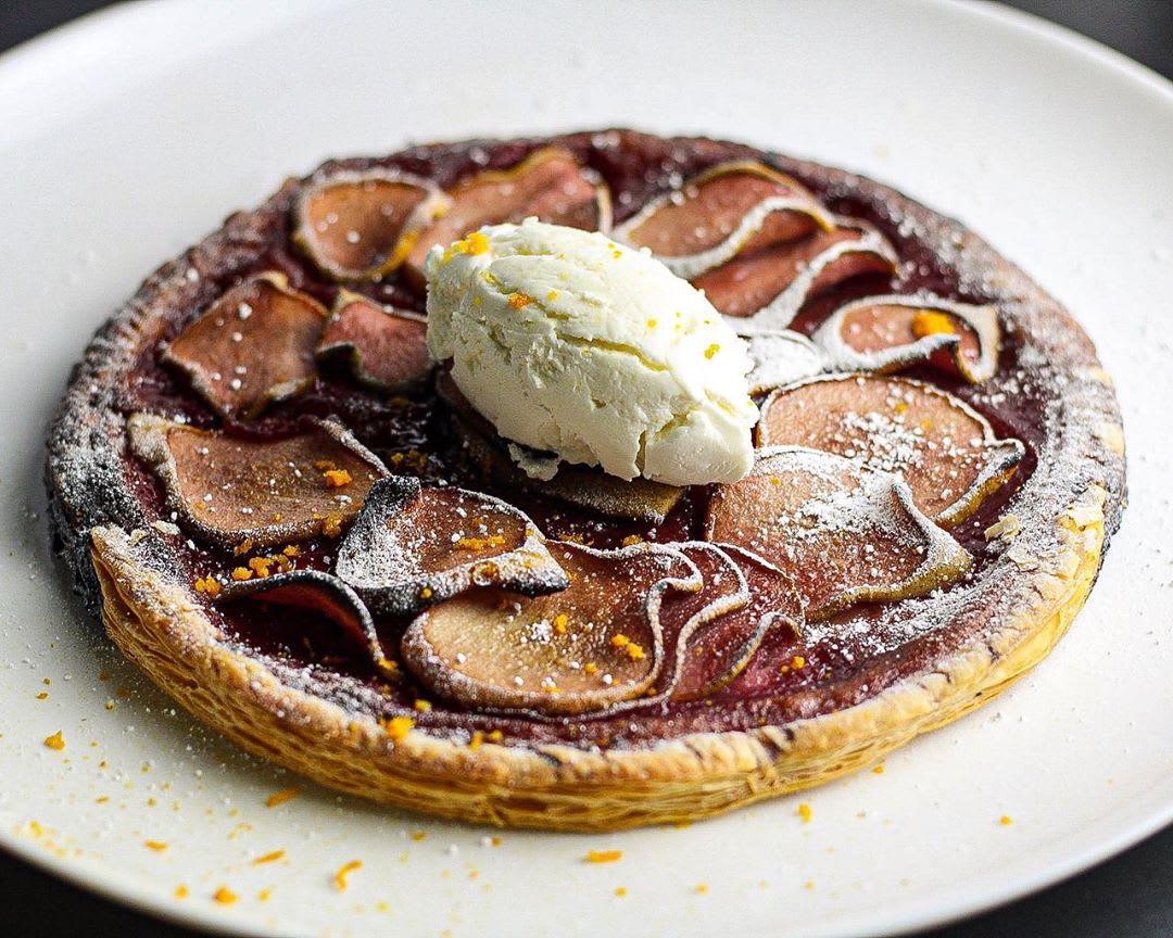 Mulled Pear Tart