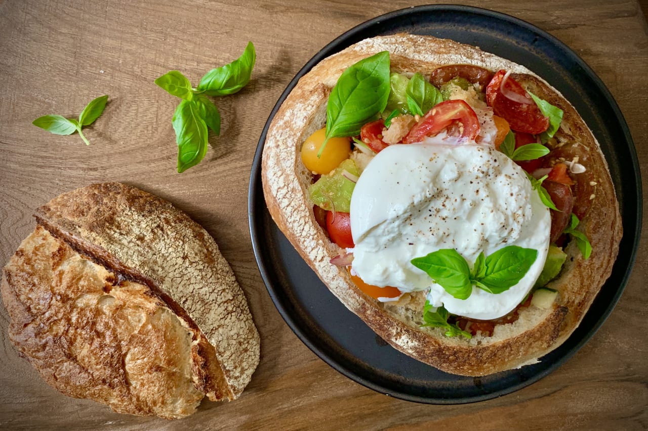 Tomato Panzanella Bread Salad