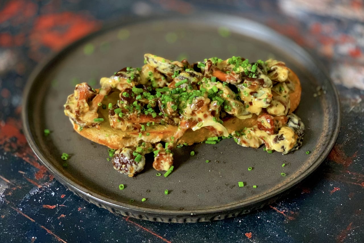Wild Mushrooms on Toast