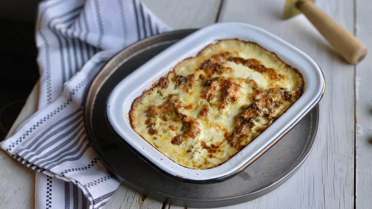 Spring Green and Leek Gratin