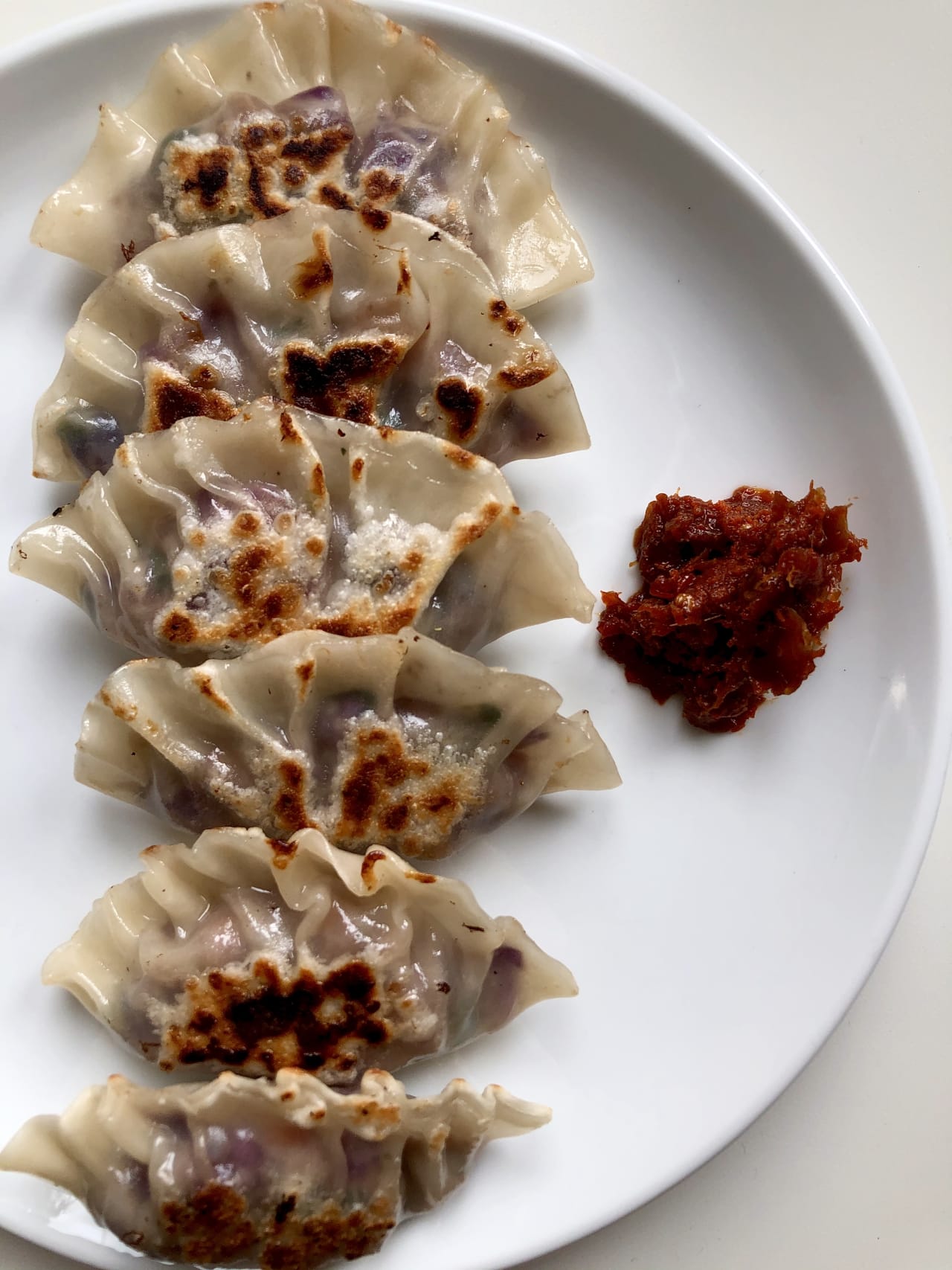 Red Cabbage and Mushroom Cumin Dumplings