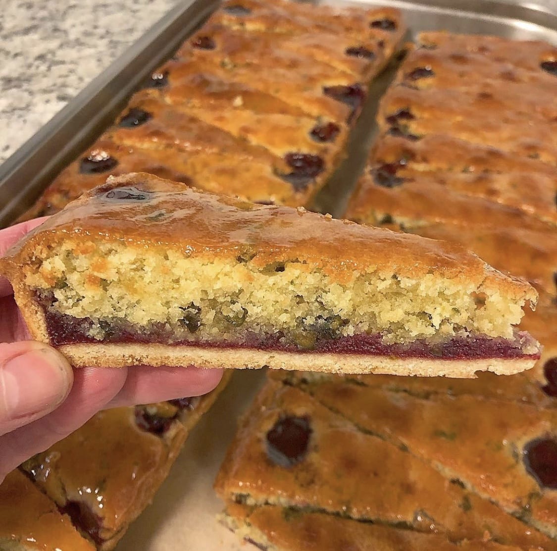 Cherry Pistachio Tart