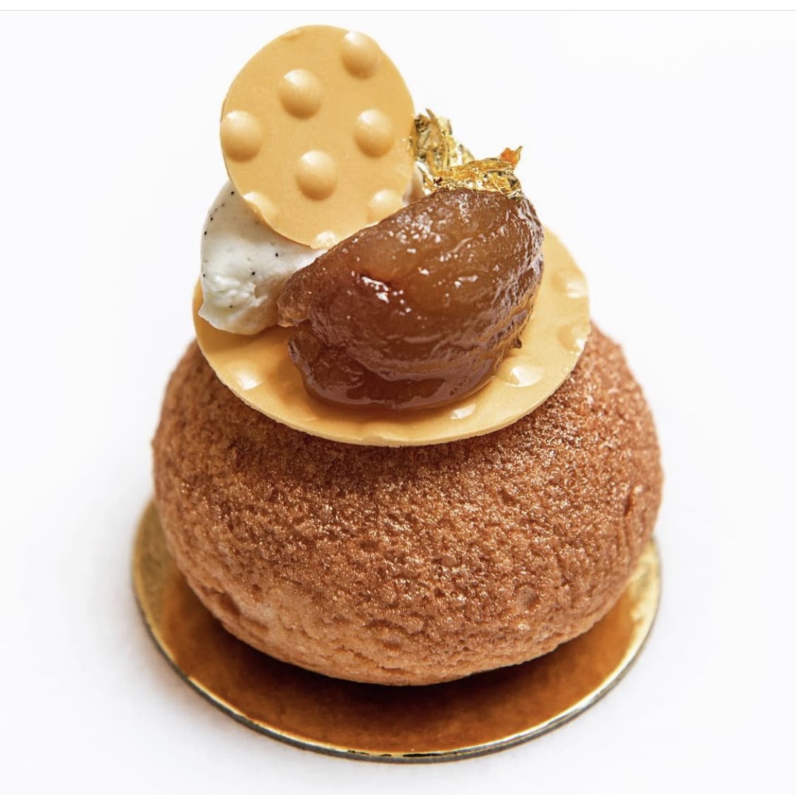 CHESTNUT PEAR CHOUX BUN
