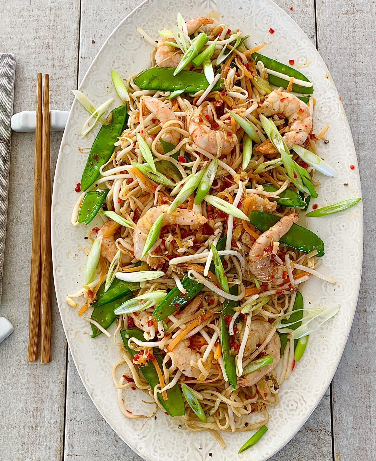 Chilli Prawn Chow Mein