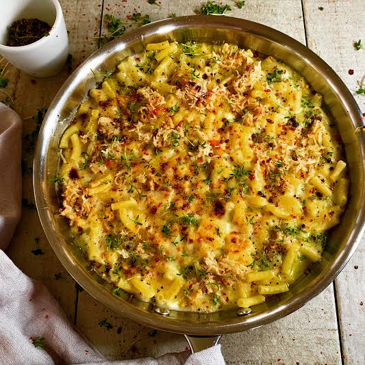 Mac 'n' Cheese with Fresh Cornish Crab Meat