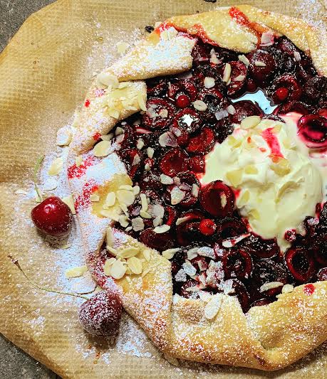 Cherry and Almond Galette