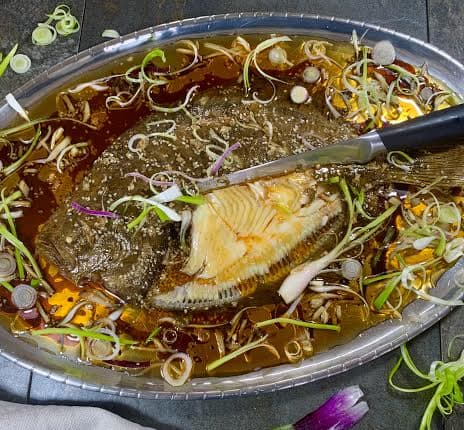 Chinese Style Baked Brill
