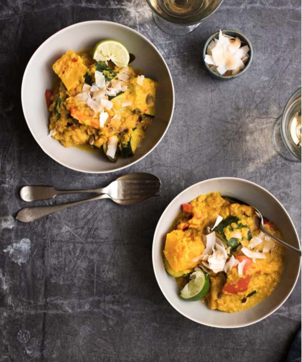 Malaysian Squash and Courgette Rendang