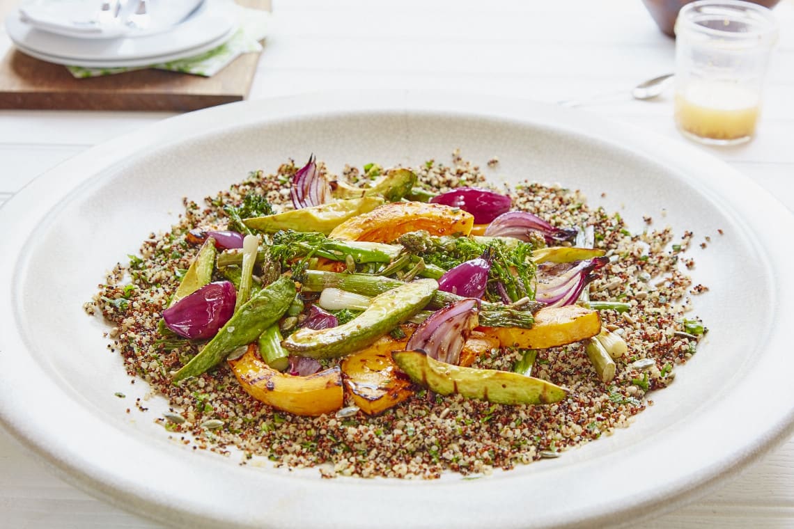 Charred Vegetable and Quinoa Salad