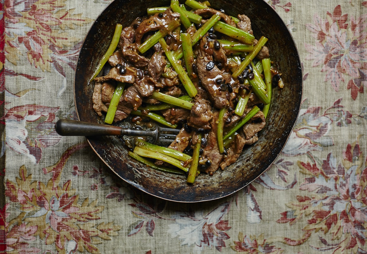 Stir Fried Beef and Celery