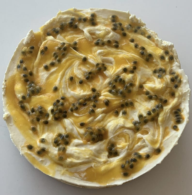 Mango + Passionfruit Cheesecake