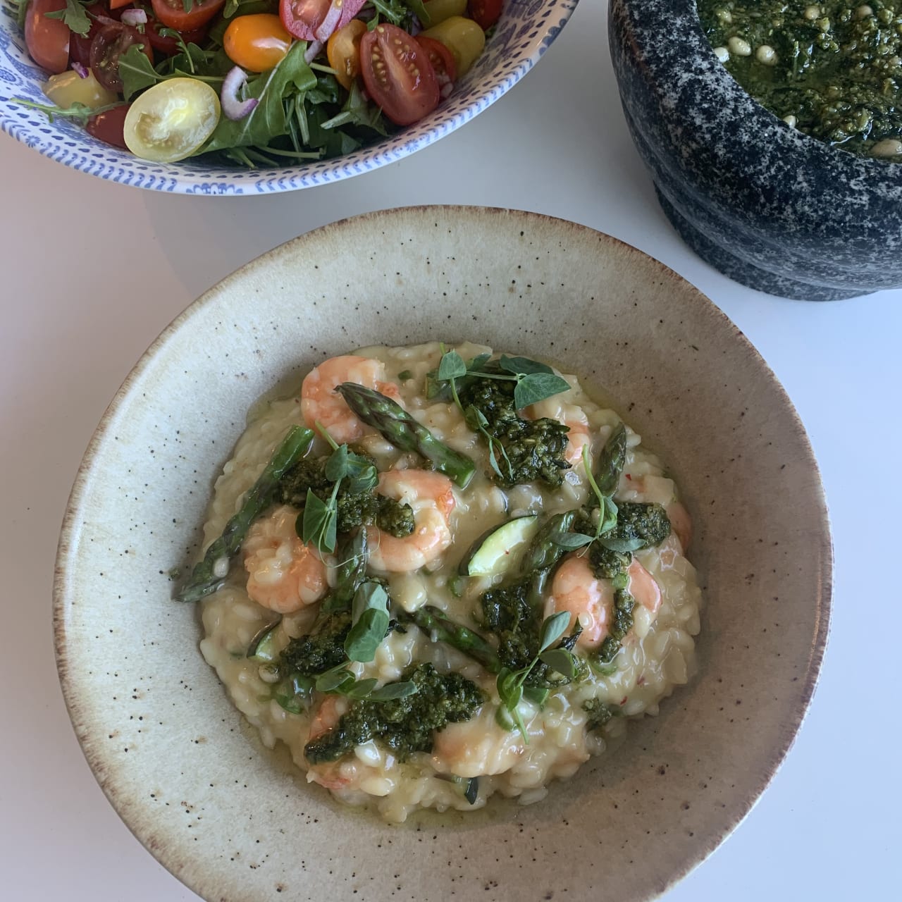 Prawn, Courgette and Asparagus Risotto