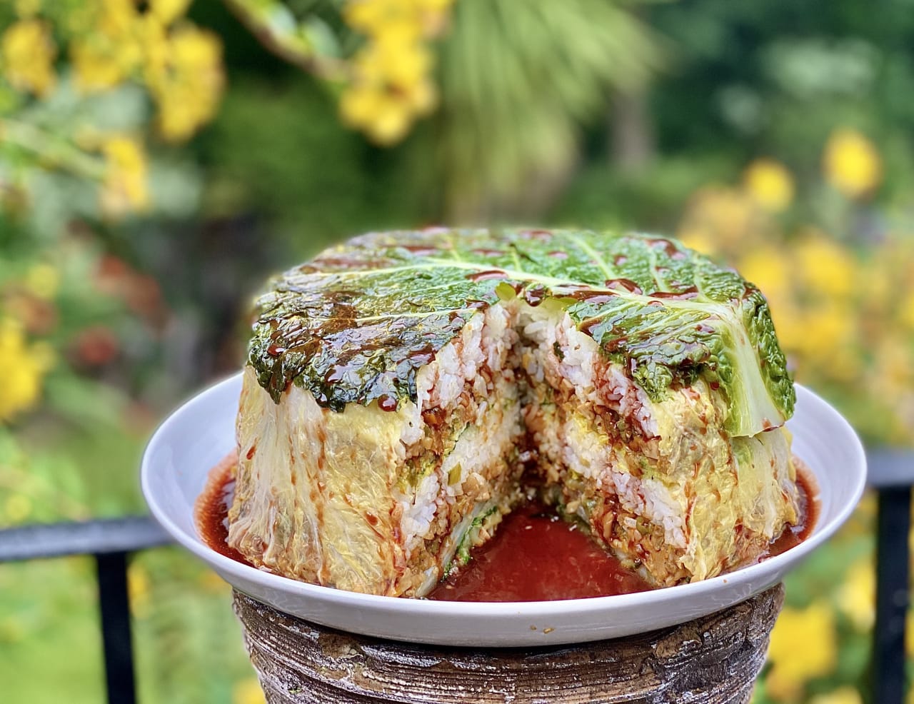 Oriental Layered Cabbage Cake