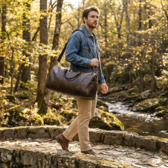 Luxury Weekender Duffel Travel Bag