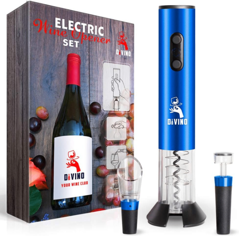 Rechargeable Electric Wine Opener Gift Set with Foil Cutter