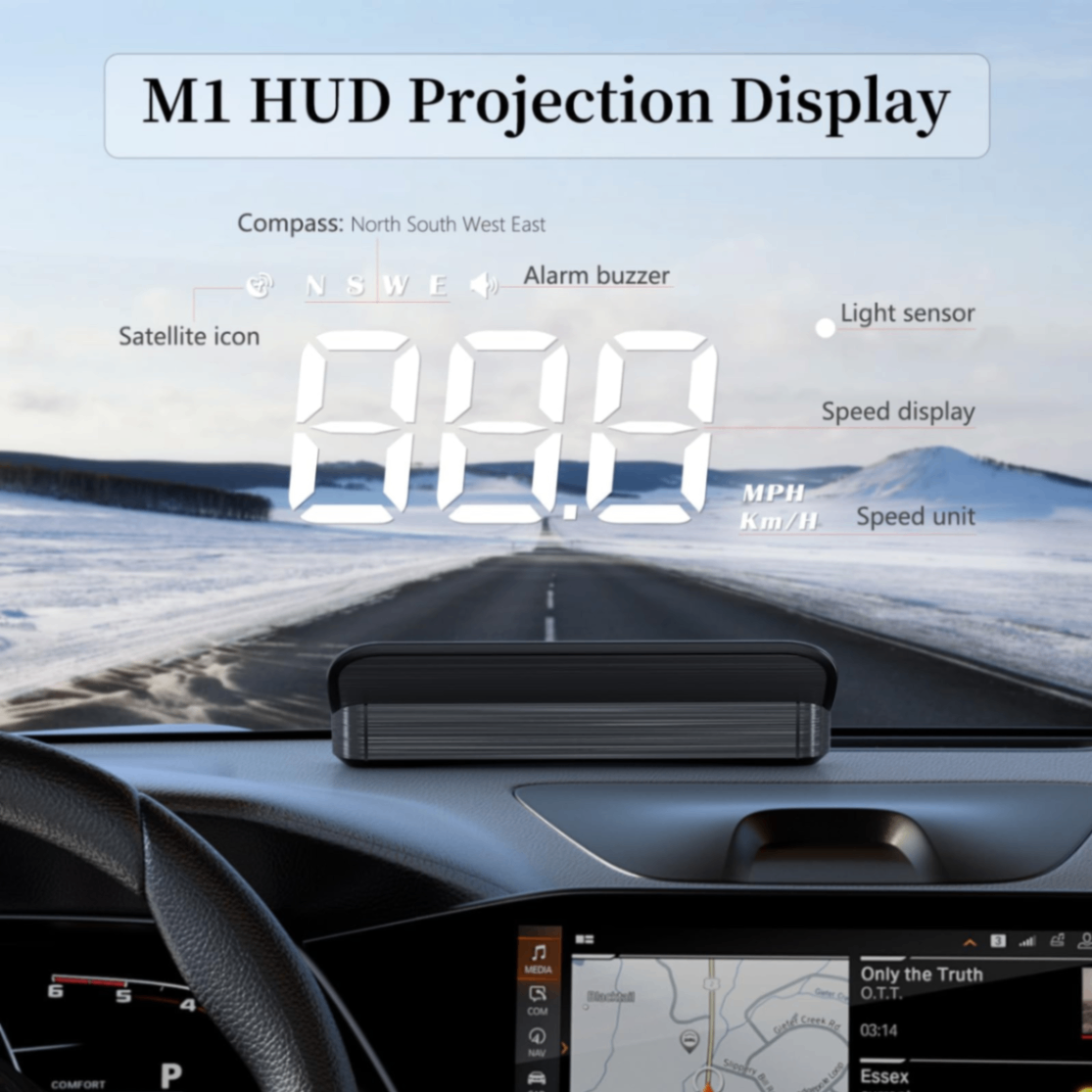 Smart Car Heads-Up Display – Windshield Speedometer Projector HUD