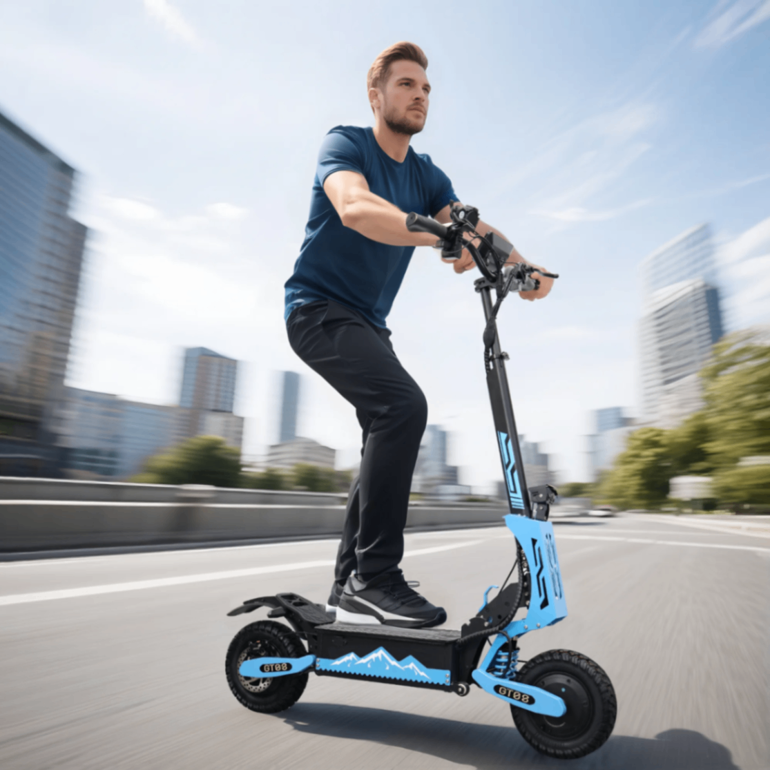 GT08 5600W Dual Motor Electric Scooter – 50 MPH High-Performance Off-Road Beast