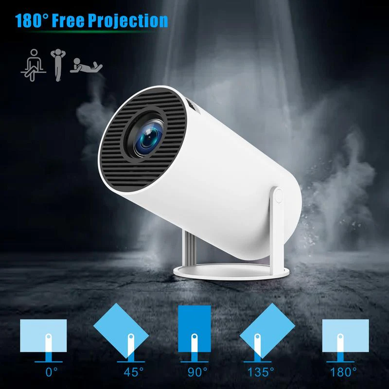 Smart Portable WiFi Bluetooth Projector – Mini Home Theater System