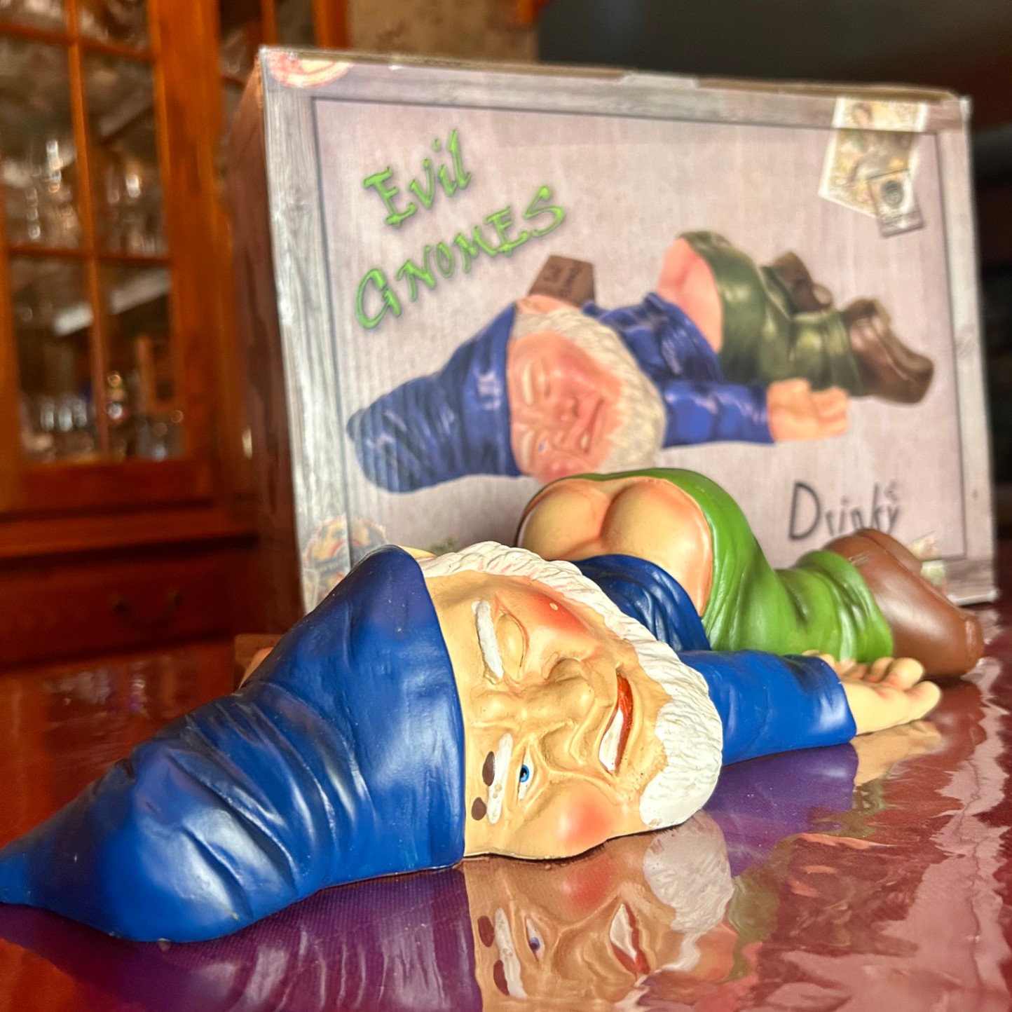 Evil Gnome "Drinky" β Limited Edition Horror Collectible Garden Gnome Statue