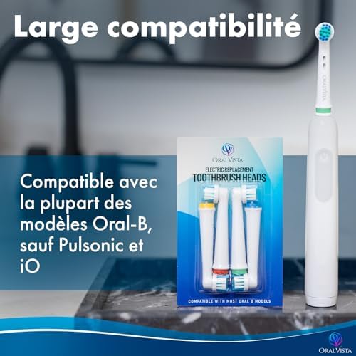 Vue 2 de Oralvista Brossette Oralb Compatibles