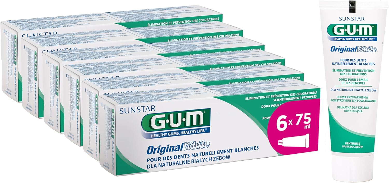Vue 5 de Gum Original White Dentifrice