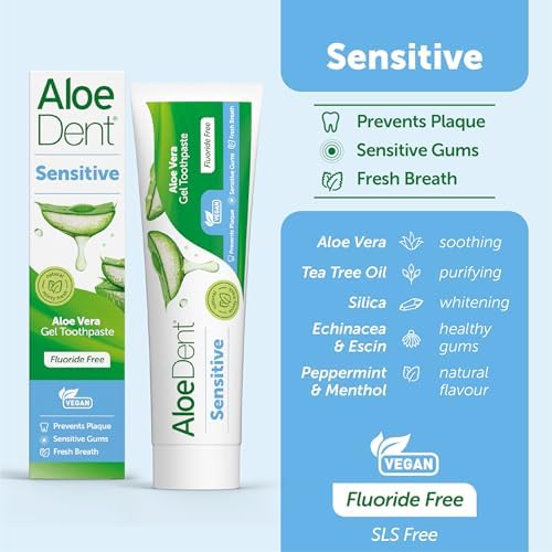 Vue 3 de Aloedent Sensitive Dentifrice Aloe