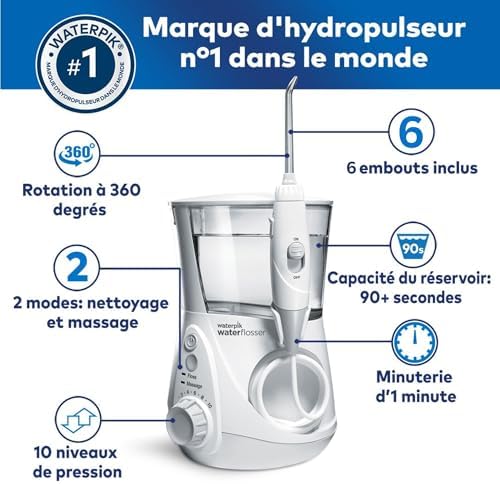 Vue 2 de Waterpik Hydropulseur Ultra Professionnal