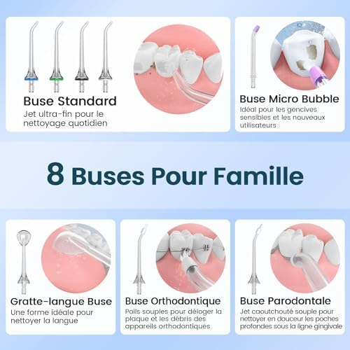 Vue 4 de Auiei Jet Dentaire Hydropulseur