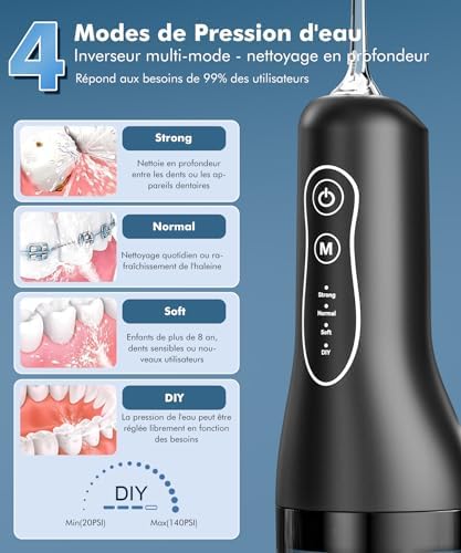 Vue 3 de Etrobot Jet Dentaire Hydropulseur