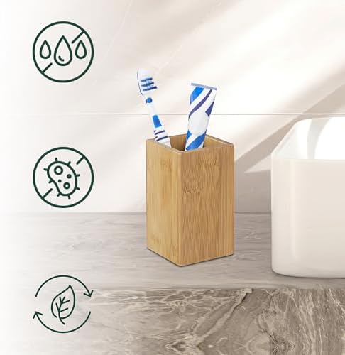 Vue 3 de Relaxdays Gobelet Porte Brosse