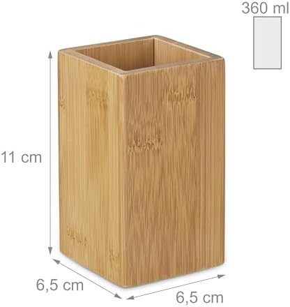 Vue 4 de Relaxdays Gobelet Porte Brosse