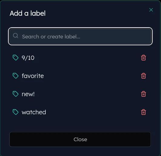Add tags to items