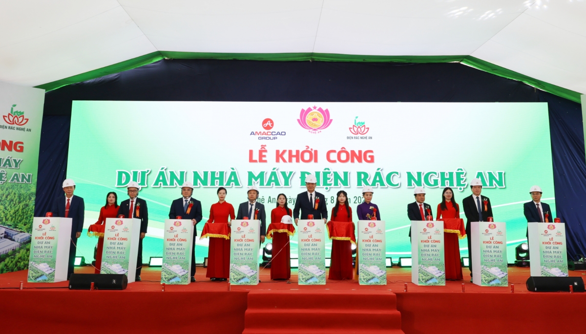 Nghệ An khởi công Dự án Nhà máy điện rác với tổng mức đầu tư hơn 4.000 tỷ đồng